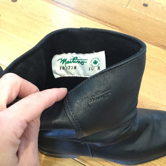 Martino Canada Leather Fleece Lined Calf Boots - Picture 6 of 7